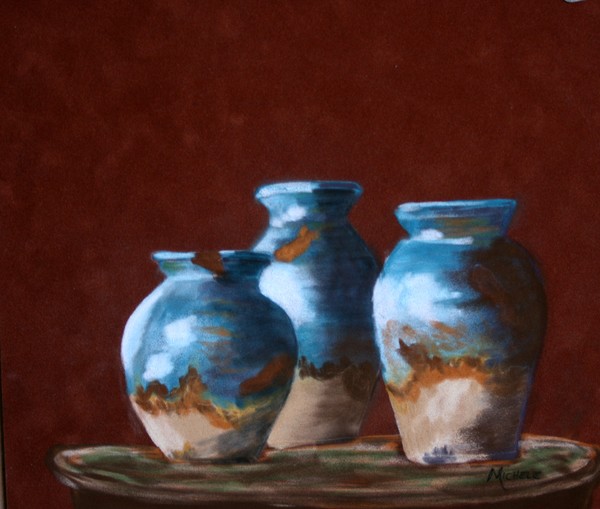 Pottery in Blue