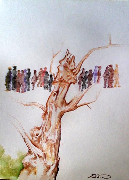 People with tree