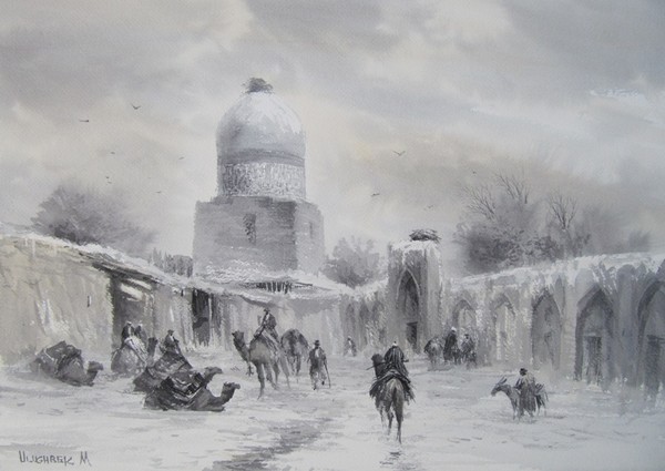 Caravan-serai in Bukhara