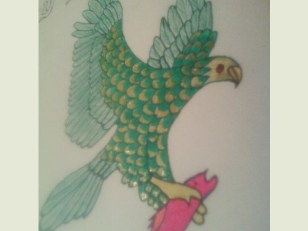 Eagle in Green                              