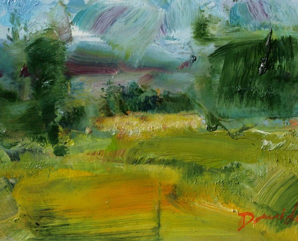 Landscape Kacheti 25 x 30 cm oil on linen