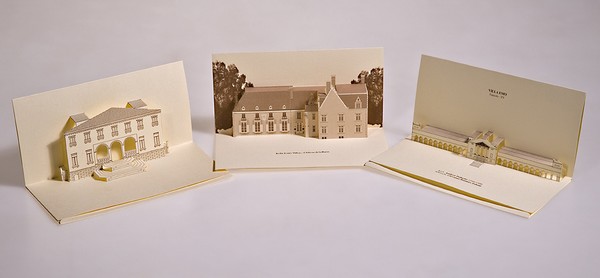 3D Pop-up postcards - Villas and Chateau