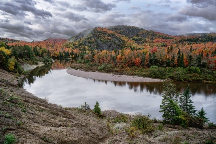 A cloudy autumn day