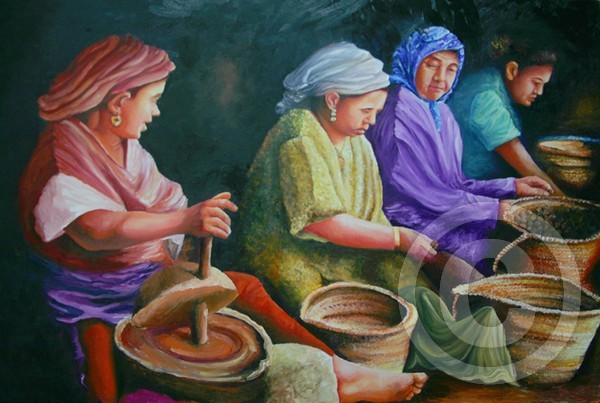 Moroccan women at work