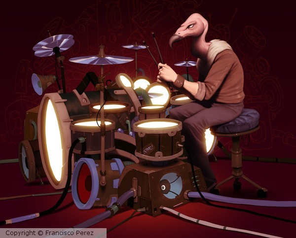 Drumming Vulture