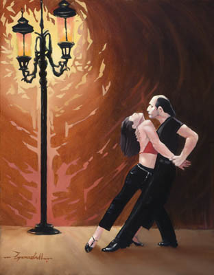 tango under a street lamp