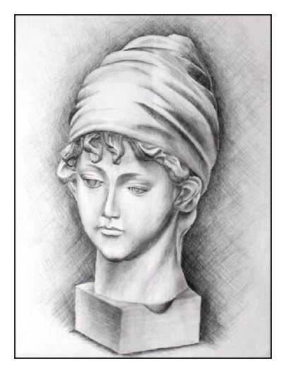 Pencil Sketch of Woman