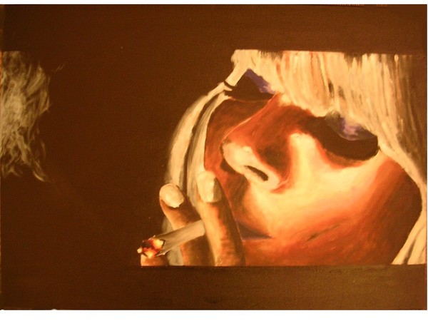 Sienna Miller - acrylic on canvas 70cm x 50cm