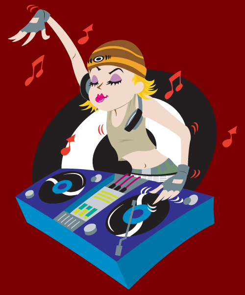 My Michelle DJ Illustration