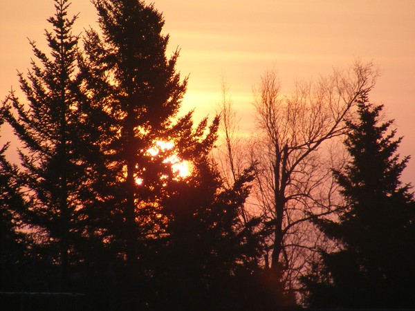 RED SUN IN ALASKA