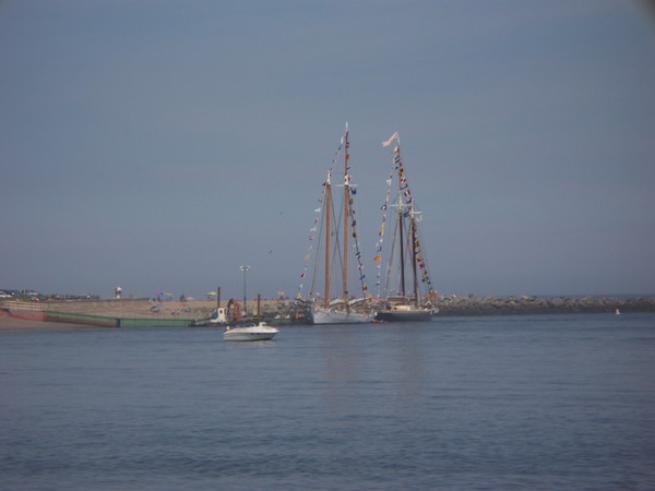 tall ships from a distance