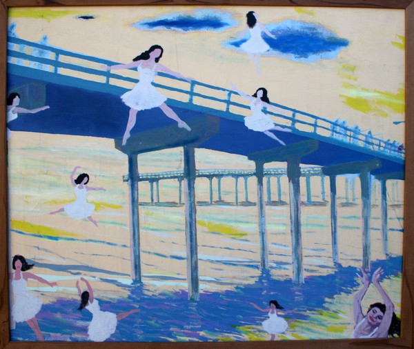 dancers at the pier