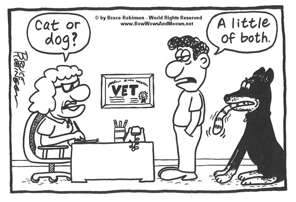 BOW WOWS & MEOWS® DOG Cartoon -