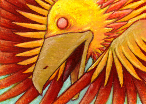 Card - Flying Phoenix - SOLD