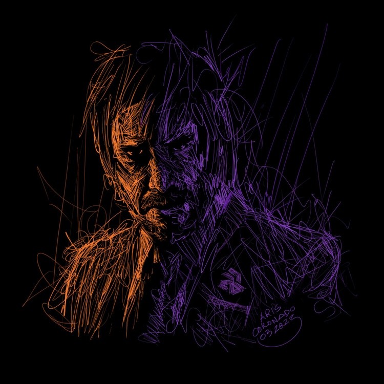 Scribble Art Portrait - JOHN WICK