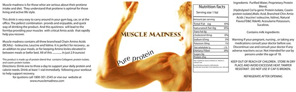 muscle madness package design 