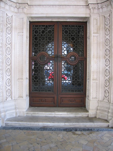 Wooden Opera House Door