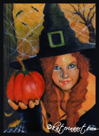 Halloween Witch - ACEO