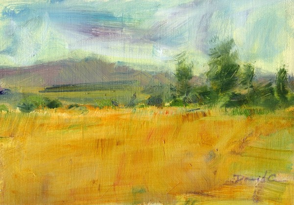 Landscape in Kachetia 20 x 30 oil on linen