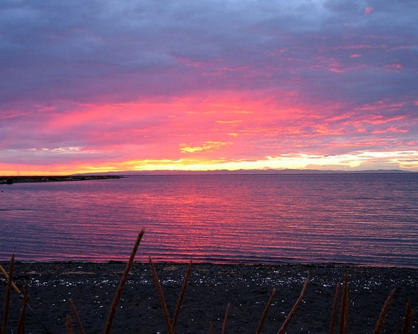 Sunset over Dungeness Bay
