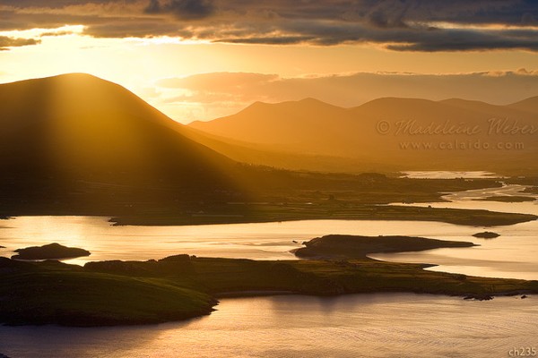 • Sunrise overlooking Cahersiveen