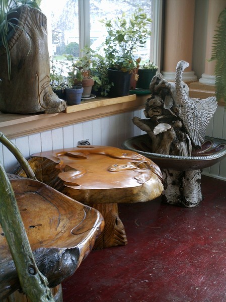 swan in cement bronzed polyester basin