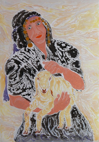 Bedouin woman with capricorn