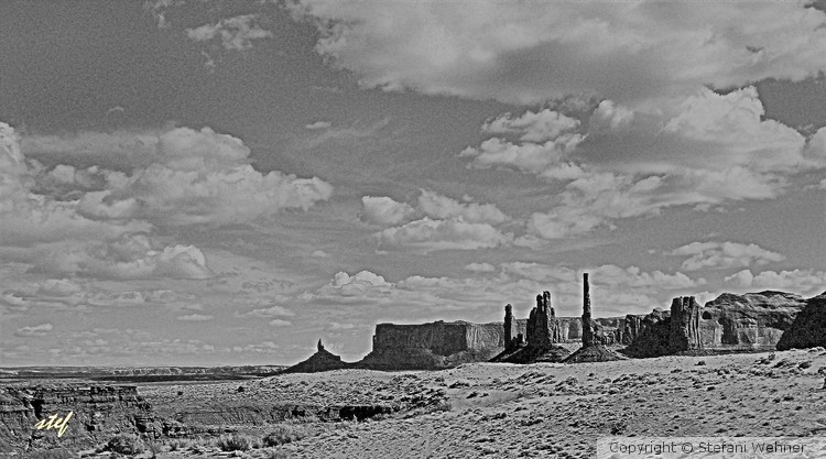 Monument Valley in BW