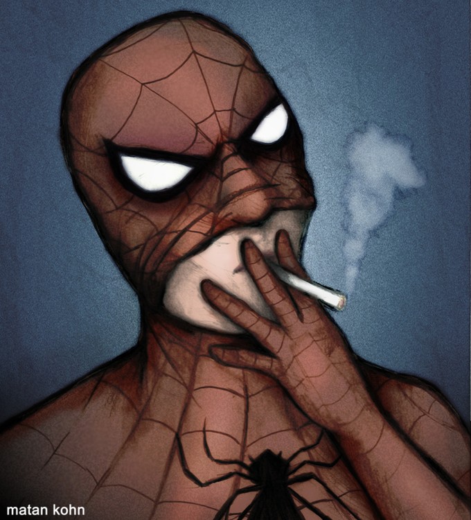 Smoking Spider-Man 
