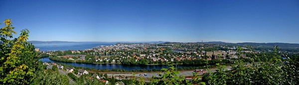 Panoramic view to Trondheim
