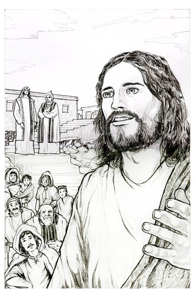 Jesus Christ Speaking to the Crowds