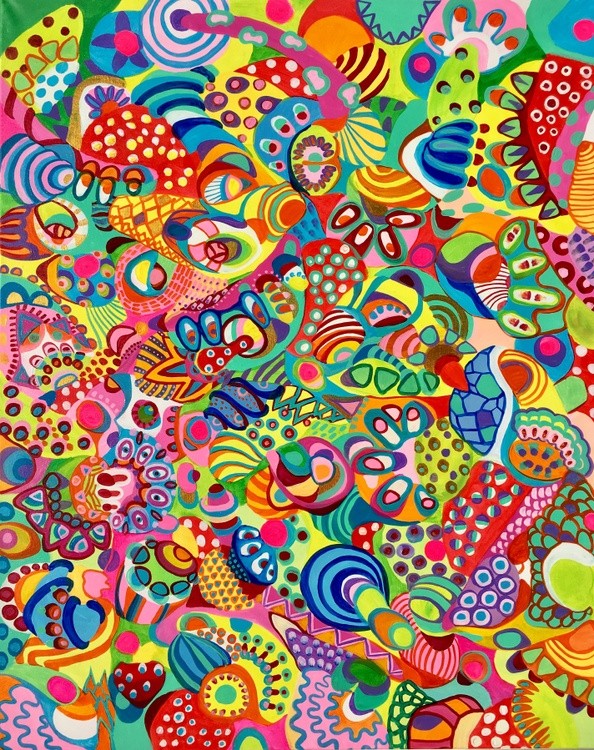 Colorful abstract art by Veera Zukova