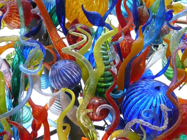 Jihuly Blown Glass Art, close-up