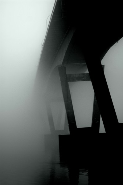 Mission Bridge in the Fog