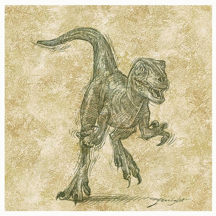 Raptor Dino Sketch 