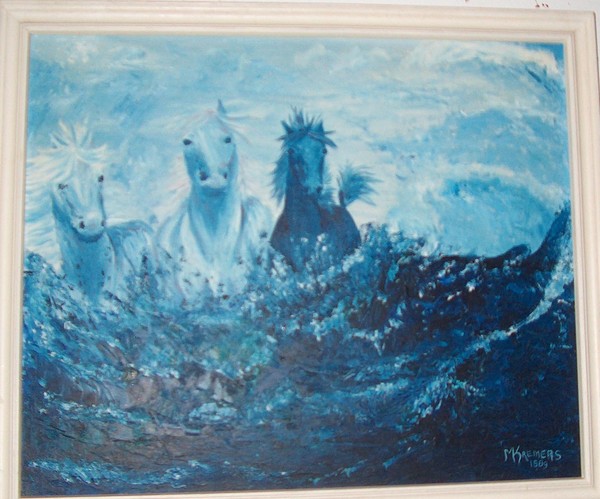 Blue horses