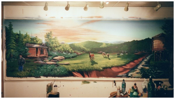 Western Style Pawn Shop Mural