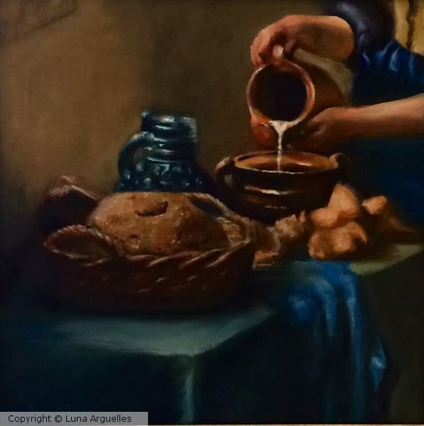 “Vermeer’s The Milkmaid - Detail Study”