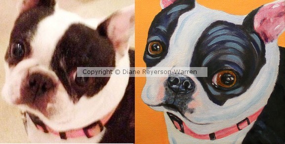 custom pet painting, dog portrait