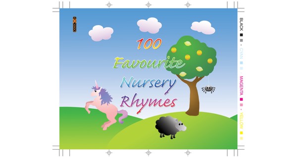 100 Favourite Nursery Rhymes CD inlay