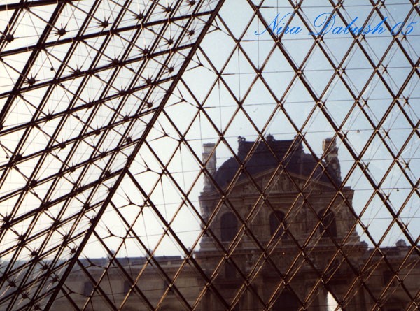 Through Louvre Museum's Windows,Paris