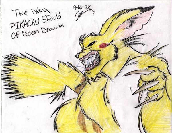 The Way Pikachu Should of been Drawn!
