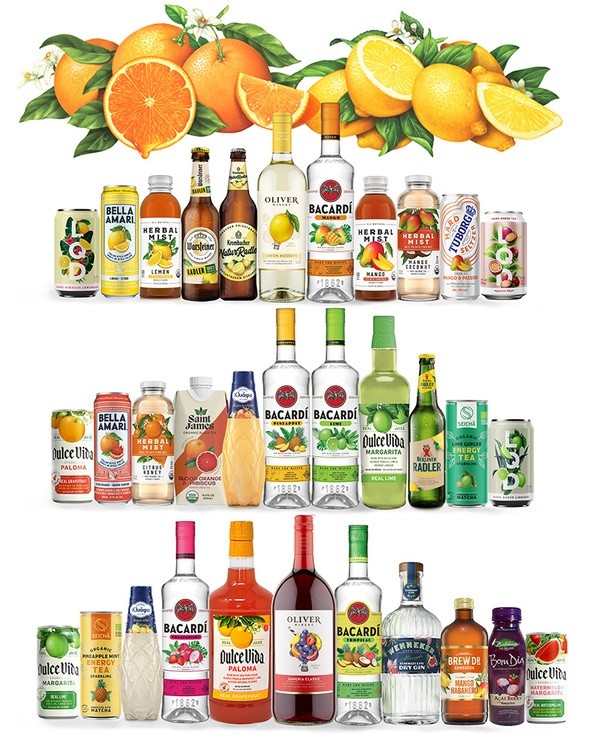 Citrus Illustrations Used for Beverage Packaging