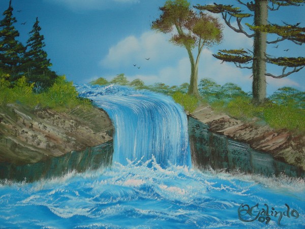 waterfall.    (Sold)