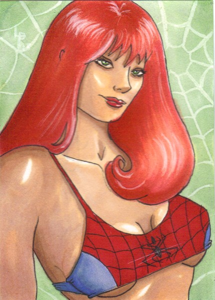 Mary Jane Watson ACEO Sketch Card
