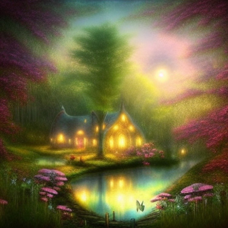 Soft fantasy cottage