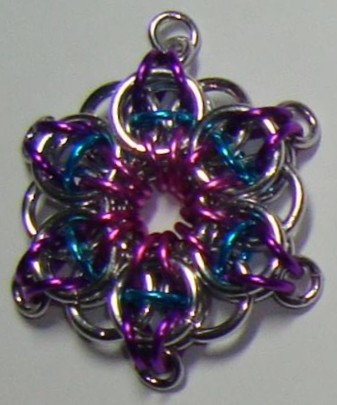 Celtic Star chain maille pendant 