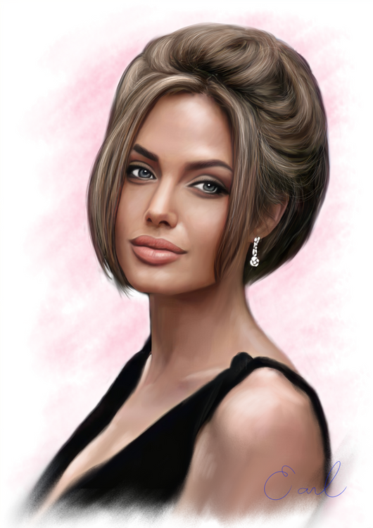 Angelina Digital portrait