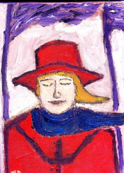 girl with red hat