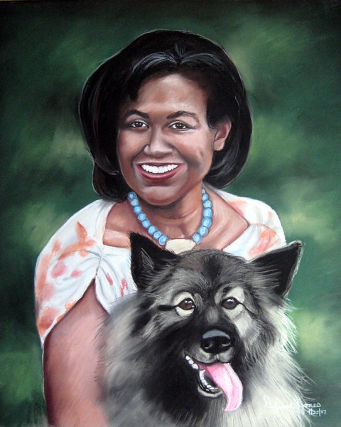 Lady and Dog